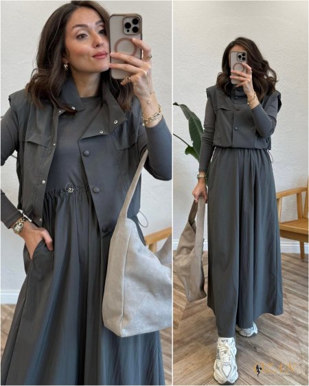 فستان كاجوال مع ڤيست