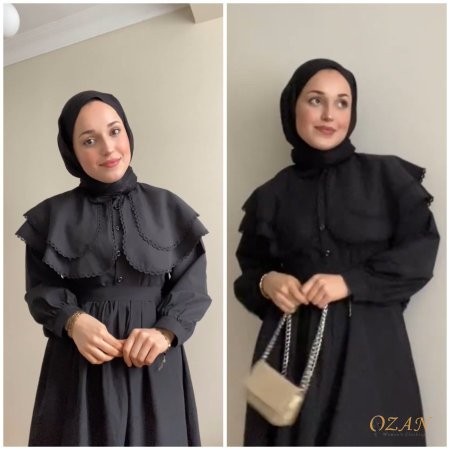 فستان إيميلي  - اسود <br> <span class='text-color-warm'>نفذت الكمية ( Sold Out )</span>