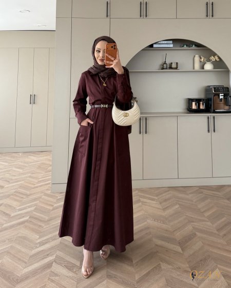 فستان كاجوال مع حزام