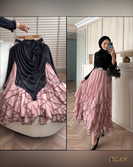 طقم تنورة رفرف