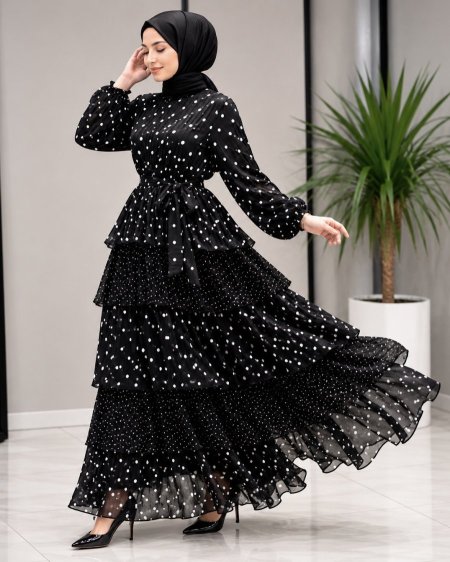 فستان polka dots