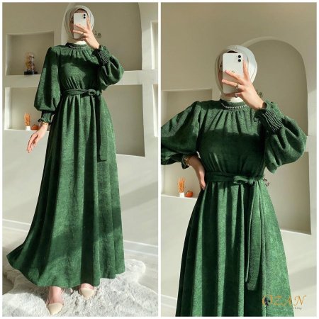 فستان جولييت  - اخضر <br> <span class='text-color-warm'>نفذت الكمية ( Sold Out )</span>