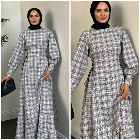 فستان كروهات مع ربطة ع الخصر - سكني <br> <span class='text-color-warm'>نفذت الكمية ( Sold Out )</span>