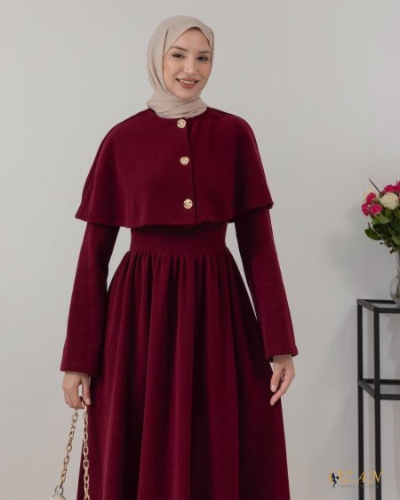 فستان اويشو قطعتين 🍁🌧️